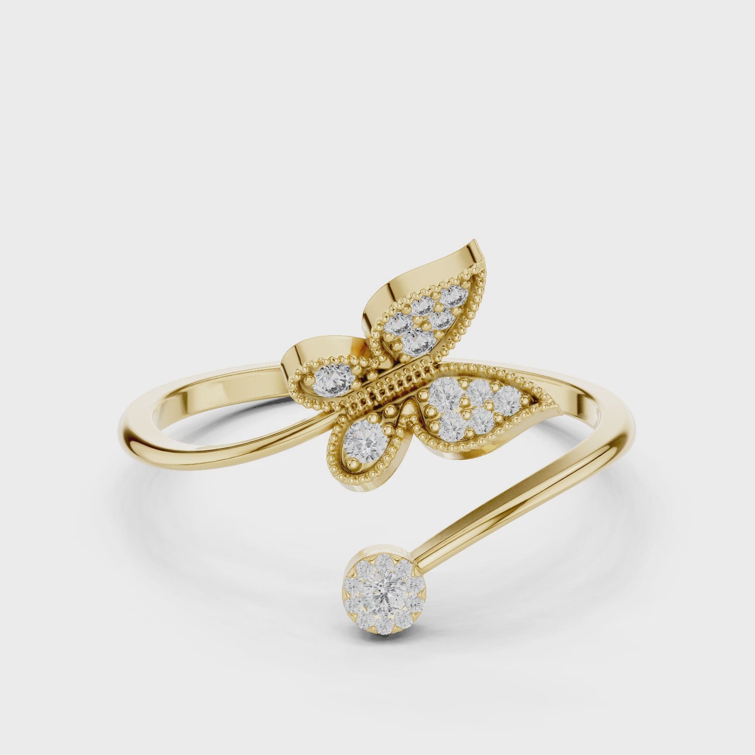 Butterfly Bloom Diamond Ring
