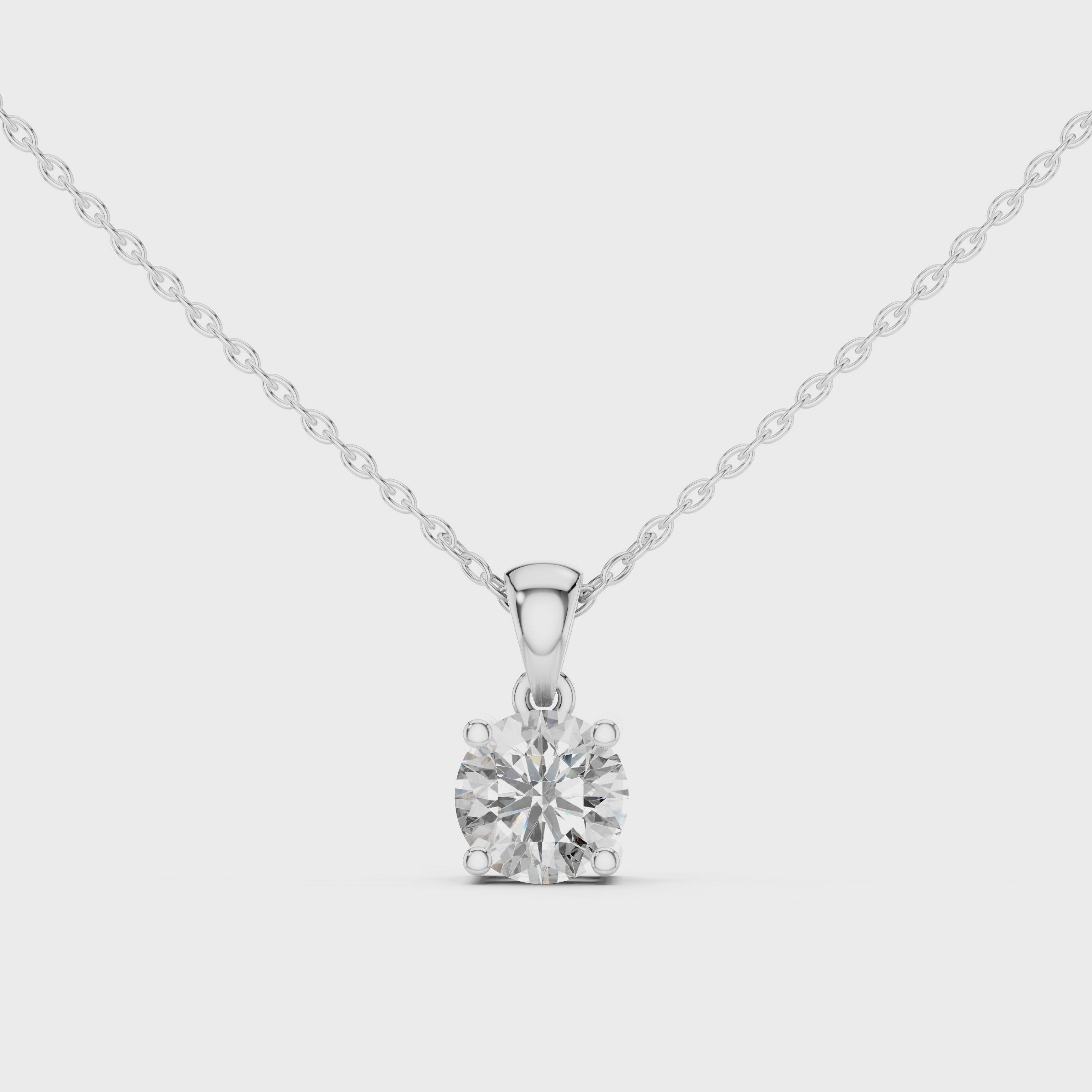 Solitaire Diamond Pendant