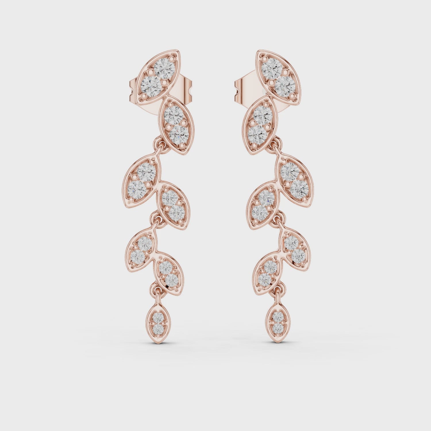 Marquise Diamond Drop Earrings