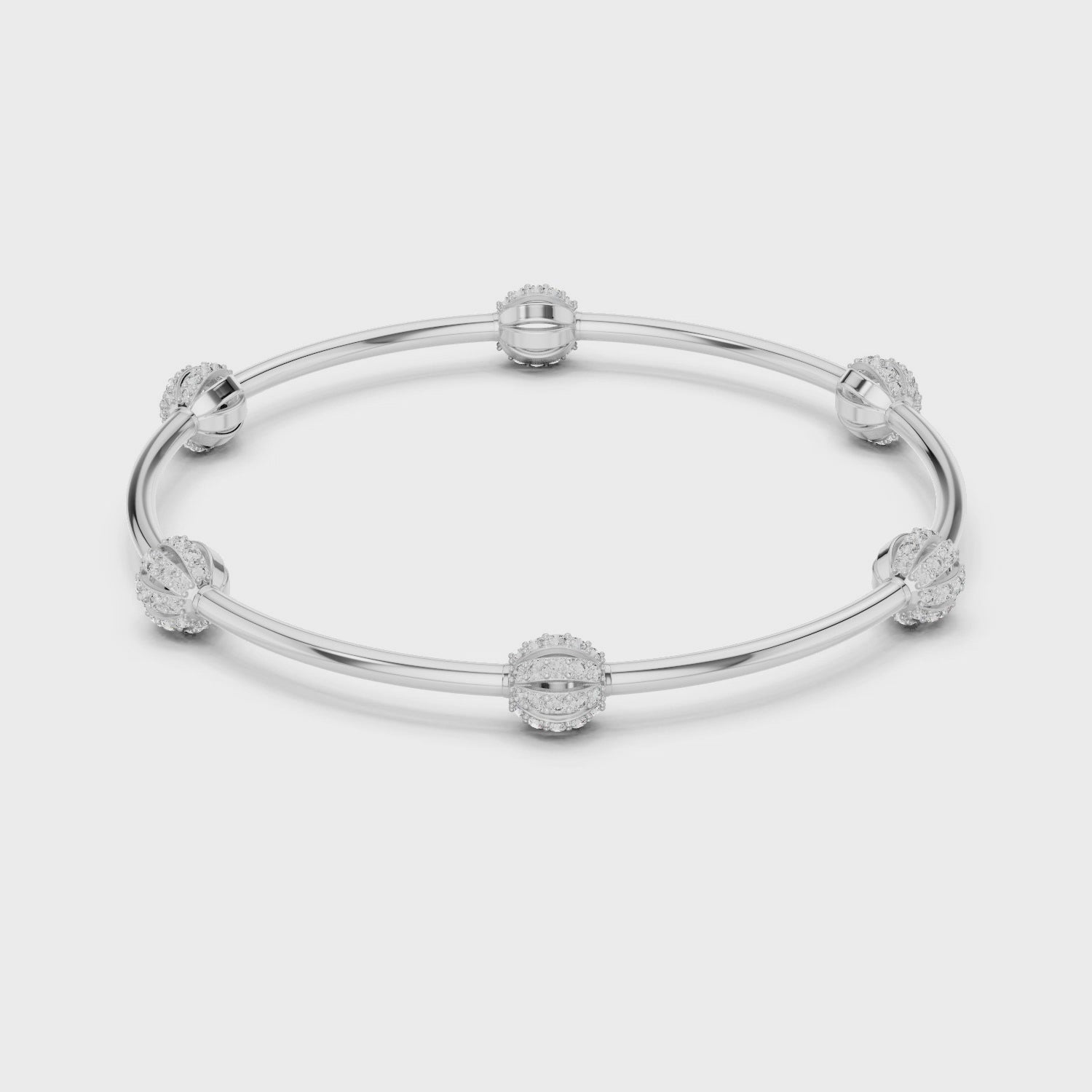 Celestial Orbit Lab-Grown Diamond Bangle Bracelet