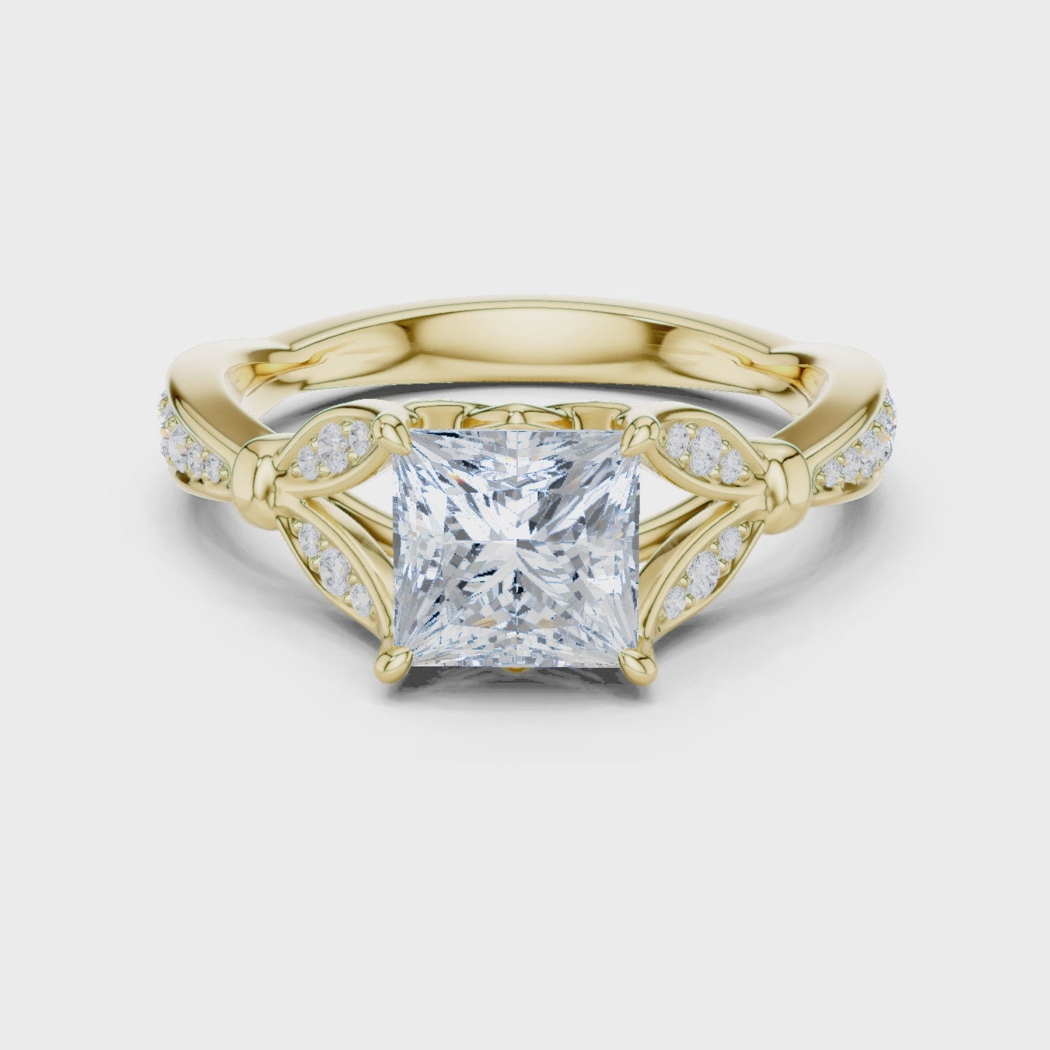 Lily Royal Petal Princess Diamond Ring