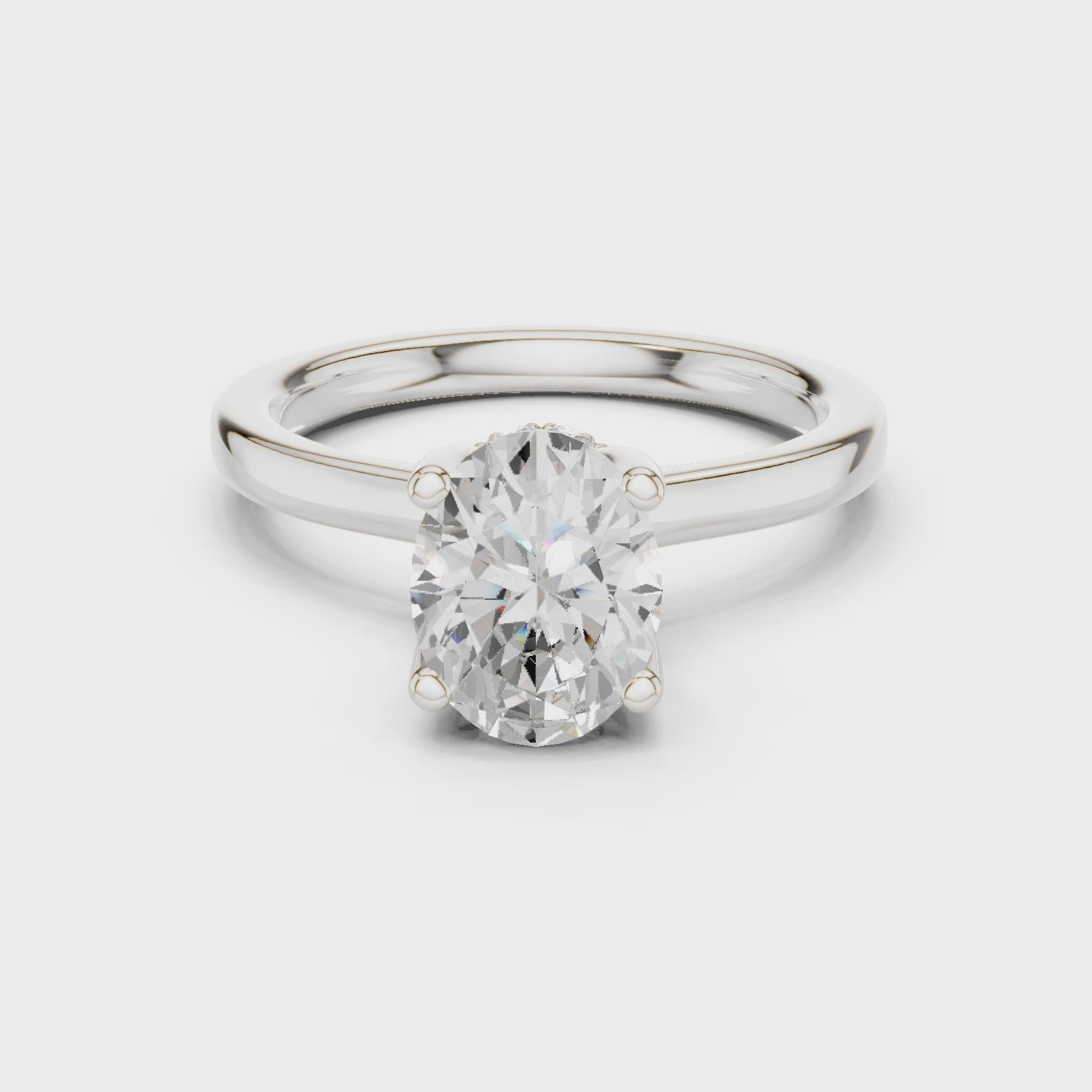 Odette Aurelia Oval Diamond Ring