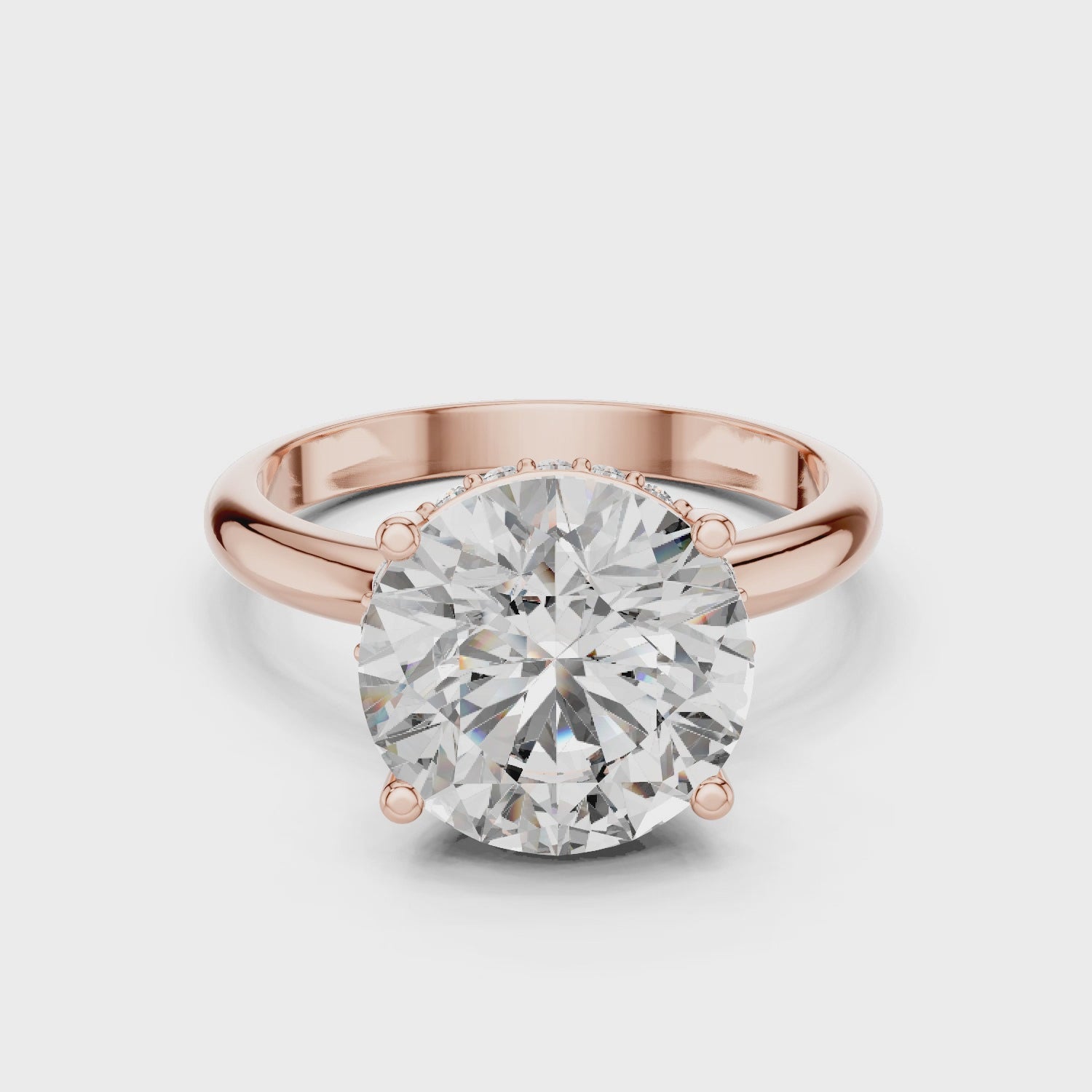 Classic Round Solitaire Diamond Ring