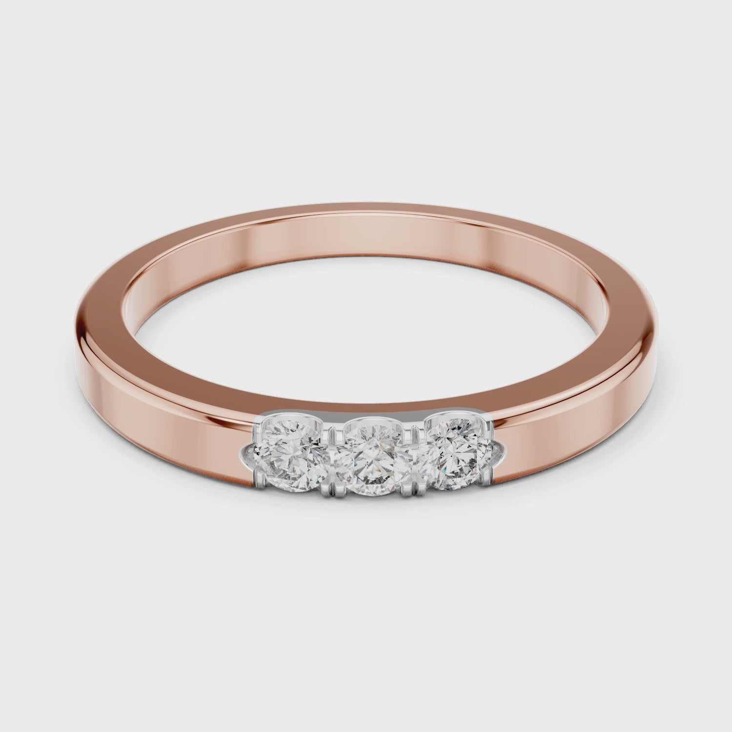Trinity Spark Lab-Grown Diamond Band Ring