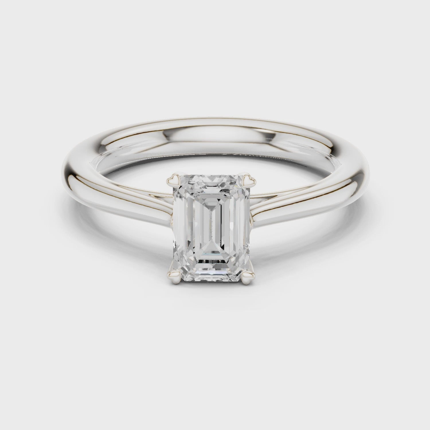 Emerald Solitaire Ring