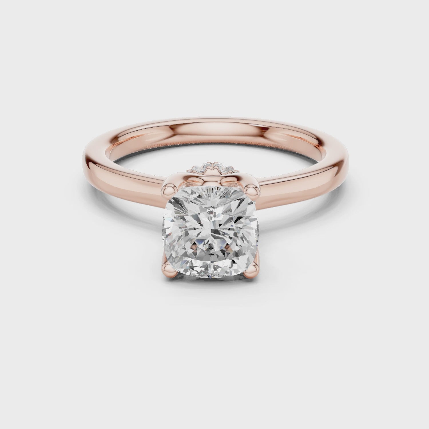 Halcyon Veloura Cushion Diamond Ring