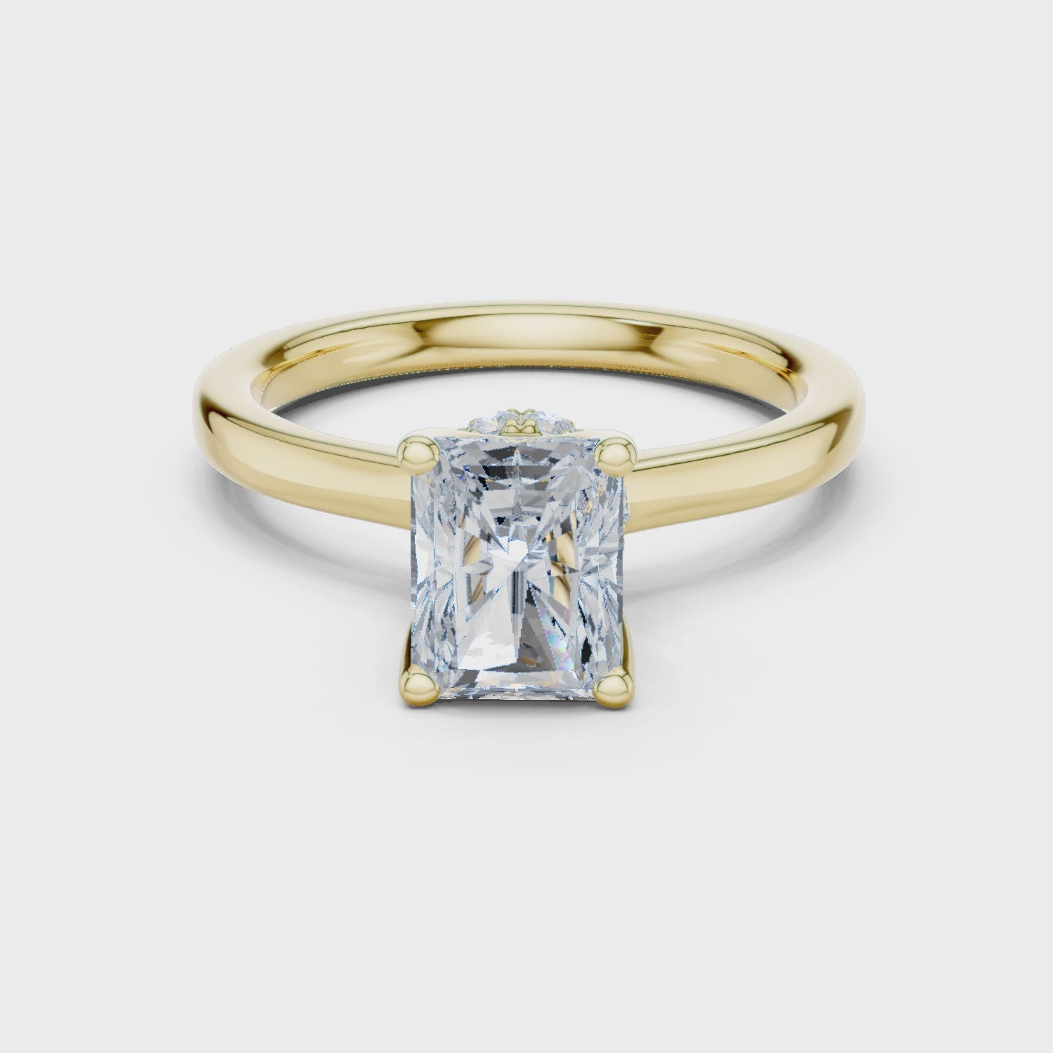 Vesper Aurelia Radiant Diamond Ring
